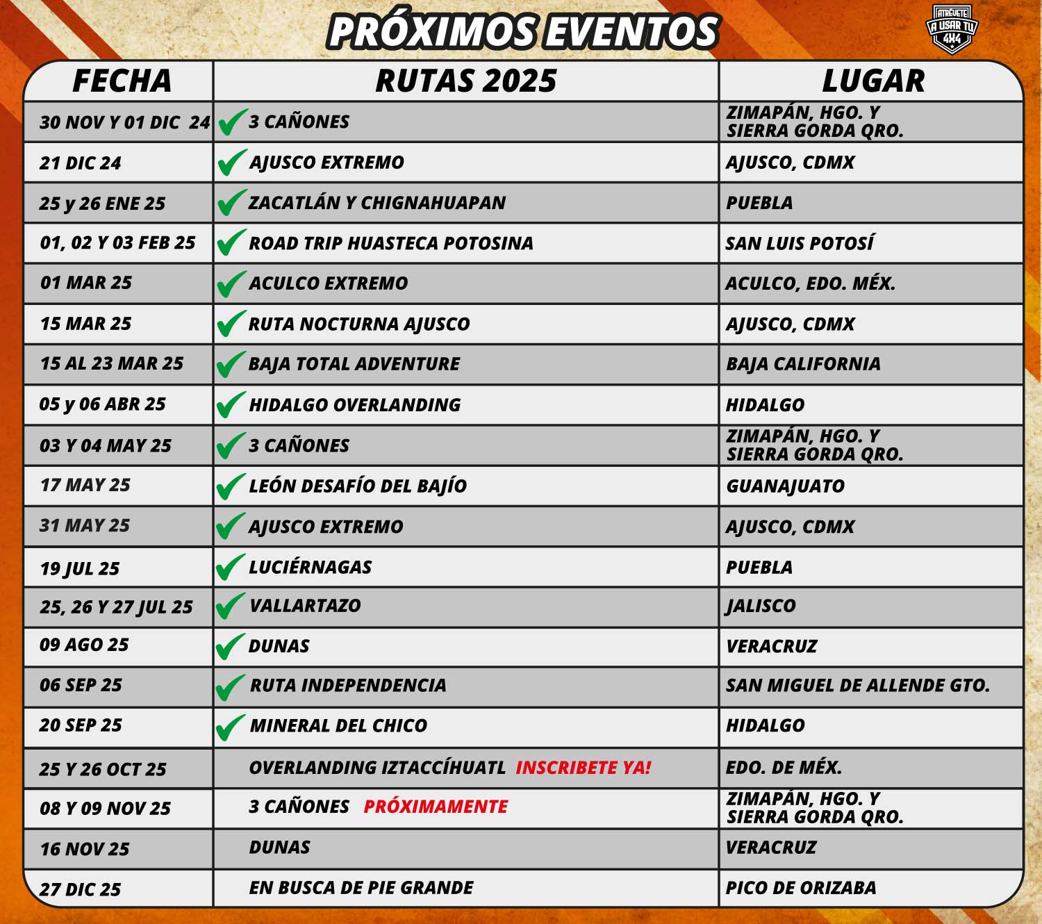 Rutas y aventuras