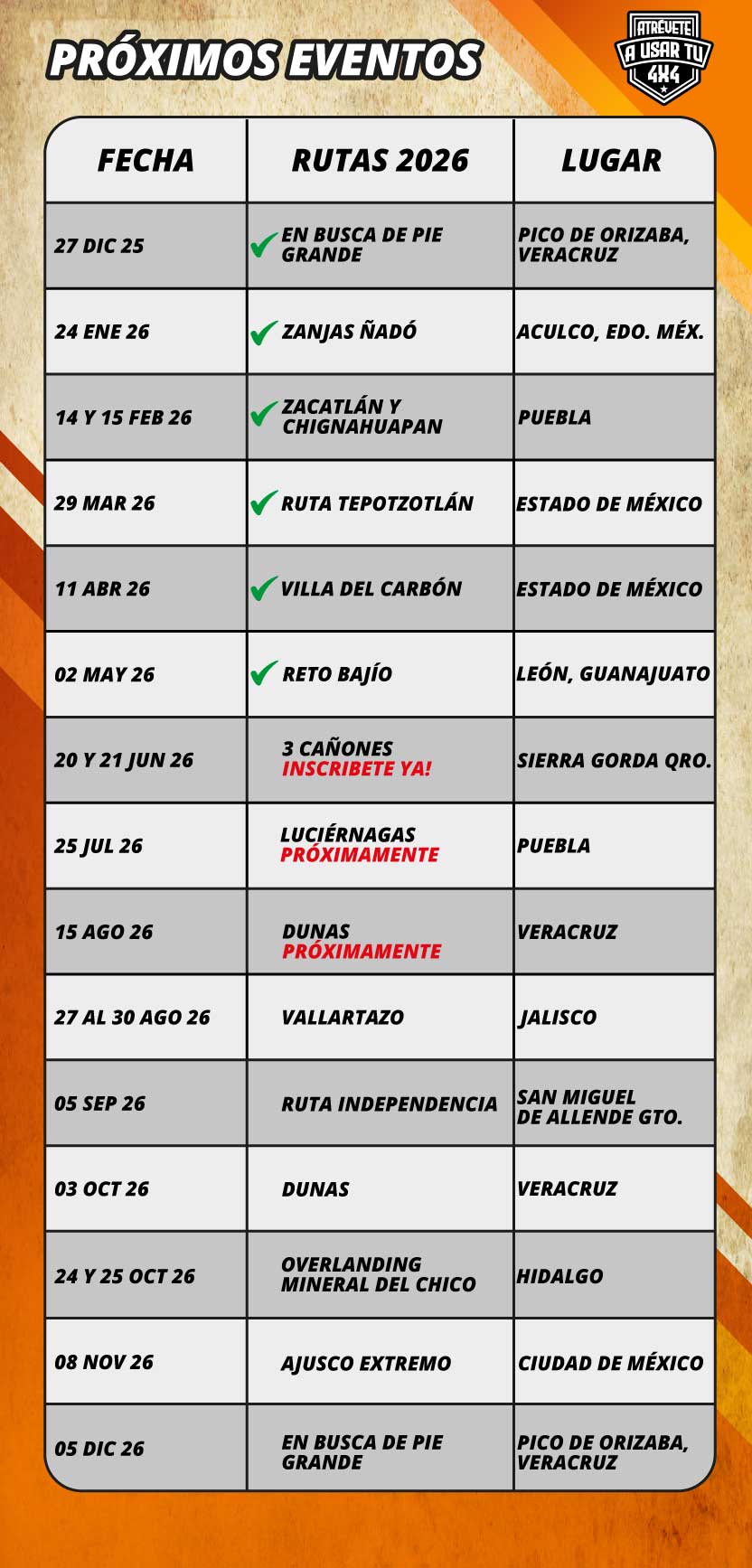 Rutas y aventuras