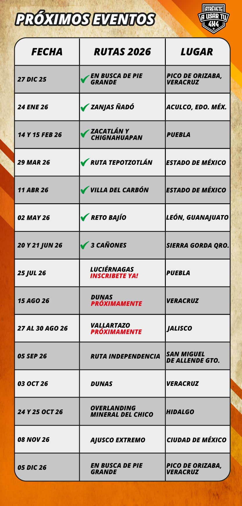 Rutas y aventuras